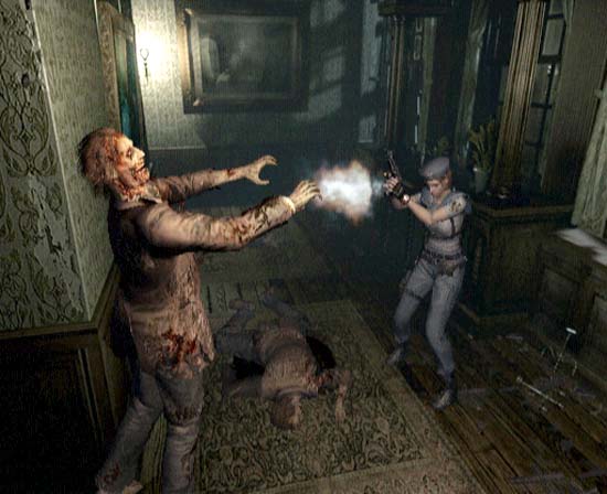Jill Blasting a Zombie